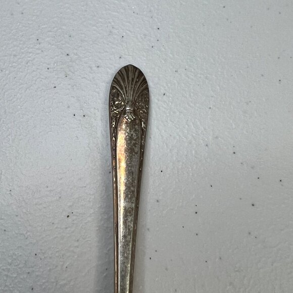 Vintage Crown Silverplate Jelly Spoon Radiance Pattern 6" Silver Plate Flatware - Picture 7 of 7